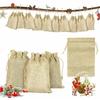 50 Pieces of Holiday Wedding Candy Bag Linen Bag Jewelry Display Storage Bag Small Drawstring Bag Wedding Gift Bag