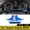 Для Toyota Camry XV70 2018-2024 2024 нержавеющая панель приборов автомобиля кольцо спидометра крышка датчика отделка наклейка аксессуары