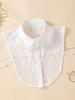Women's Pointed Neck Lace Fake Collar, Fashionable and Versatile, Semi Transparent and Breathable, Detachable Fake Collar