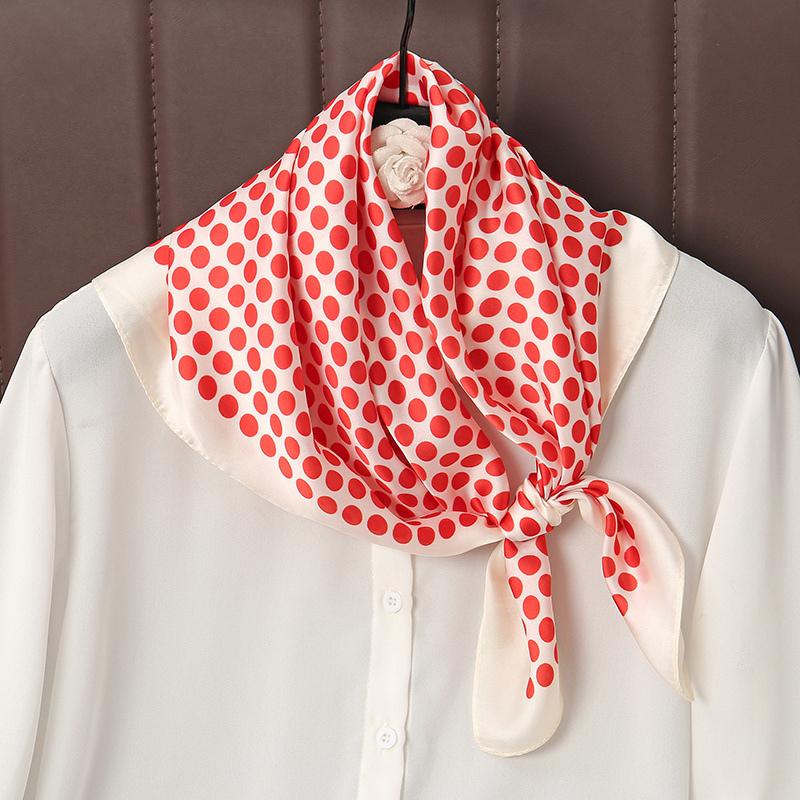 Роскошный атласный шелковый квадратный шарф с принтом для женщин, шаль, хиджаб, шейный платок, женская лента для волос, повязка на голову, модная бандана, новинка