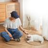 Natural Handwoven Straw Pad Jute Braided Area Rug Round Raffia Rug for Yoga Fitness Outdoor Rest Kitchen Decors