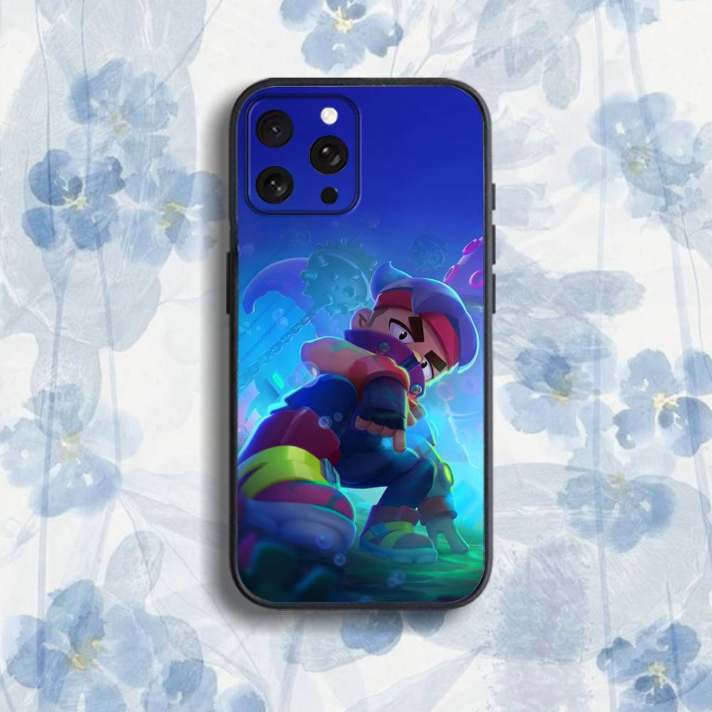Чехол для телефона S-Stars L-Leon Game для iPhone 17,16,15,14,13,12,Pro,Max,Plus,E,SE4,Air,Mini Черный Мягкий Бокс