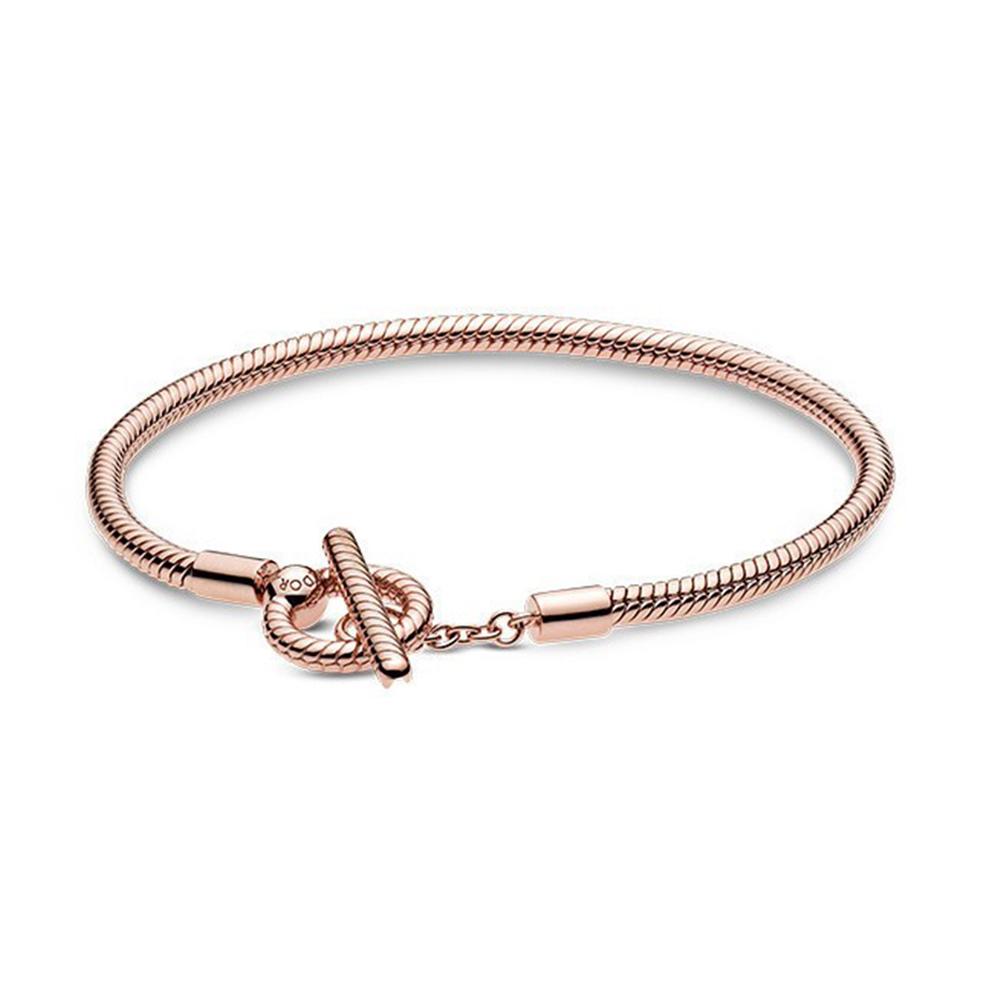 SS925 Стерлингового Серебра Модный Бренд Звезда Т-образный Браслет Для Ювелирных Изделий DIY Женский Подарок На День Рождения