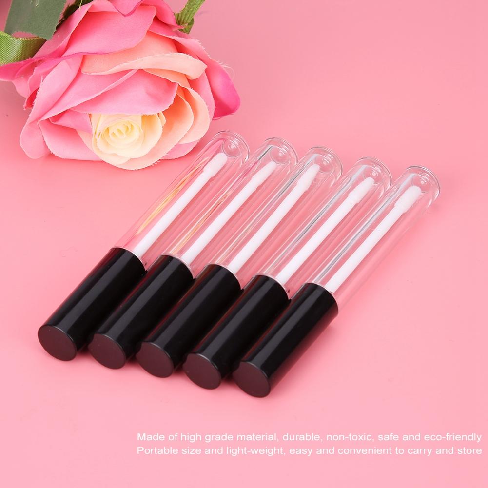 5 шт. набор 5 мл прозрачный пустой флакон для блеска для губ подводка для глаз масляный контейнер для блеска для губ разделенный флакон