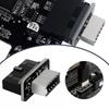 Райзер для USB 3.1/3.2 Type C передней панели USB 3.0 Внутренний разъем Type E Адаптер 20-контактный на 19-контактный Преобразователь