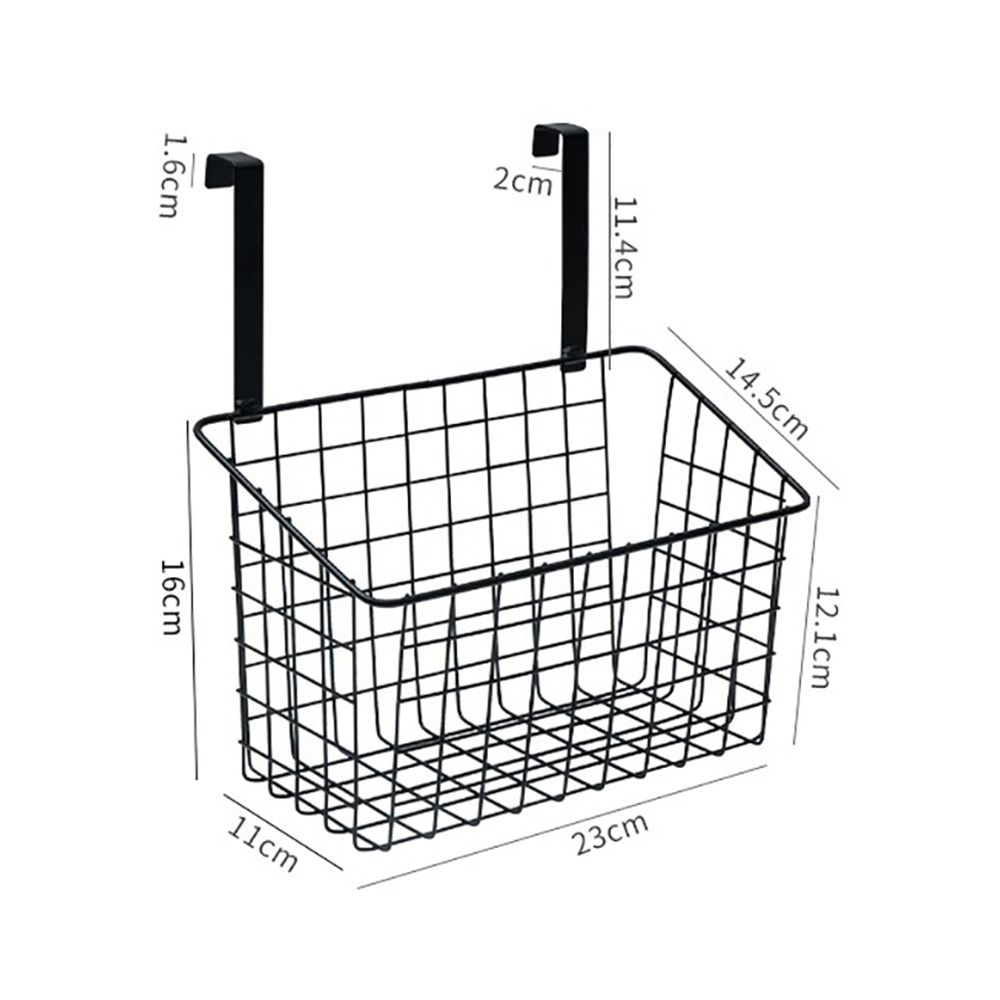 1Pcs Black White Iron Storage Basket Grid Kitchen Storage Rack  Seasoning Bottle