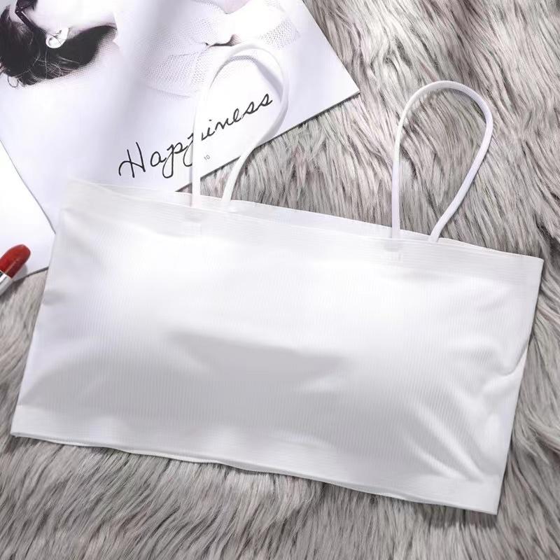 2024 Summer Women's Crop Top Sexy Elastic Cotton Camis Sleeveless Short Tank Top Bar