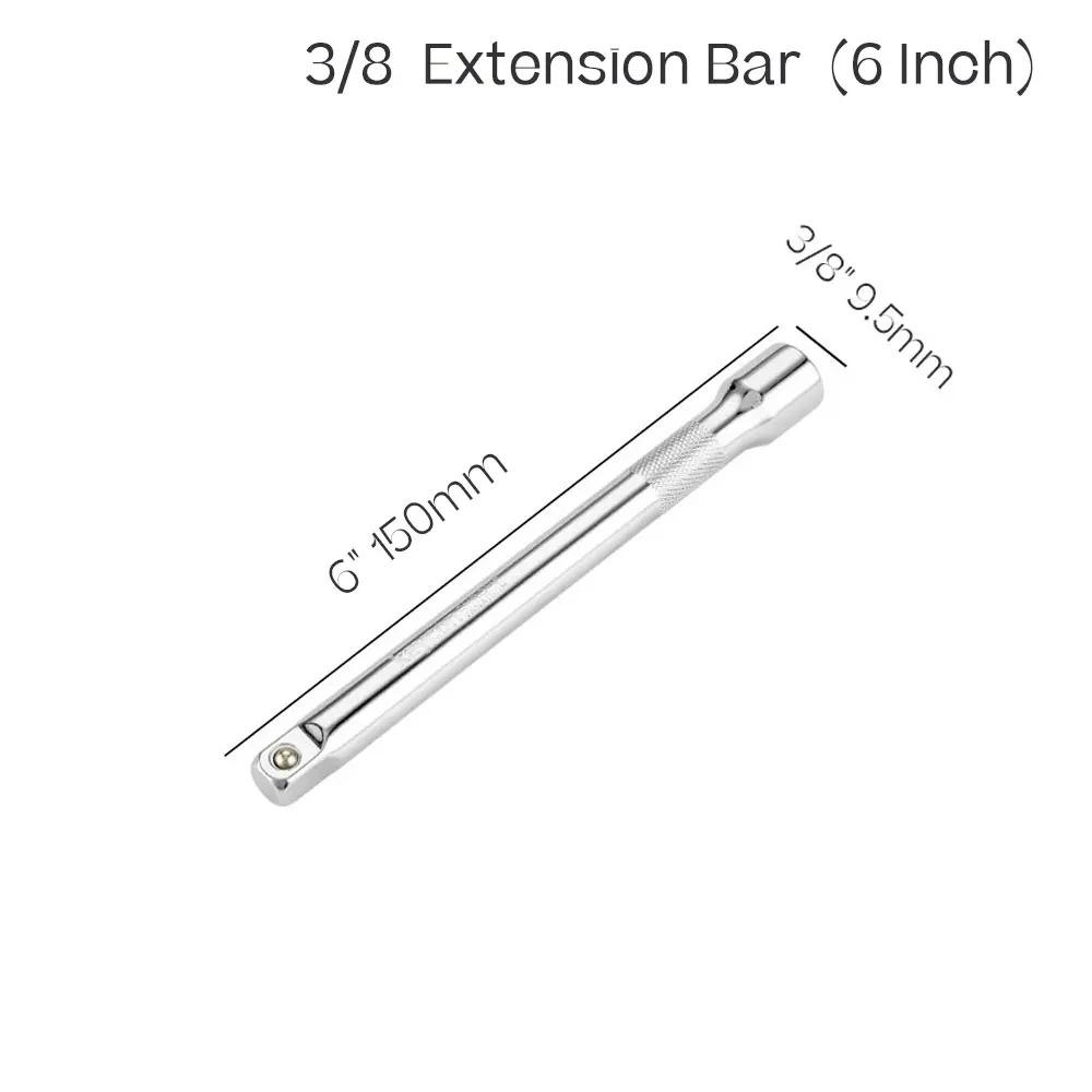 1/4" 3/8" 1/2" Торцевая трещоточная рукоятка Удлинитель 50/75/100/125/150/250 мм Длинная штанга Рукоятка рулевого управления Соединительный стержень Аксессуары