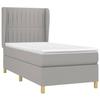 Maison Exclusive - Sommier à lattes de lit avec matelas Gris clair 100x200cm Tissu