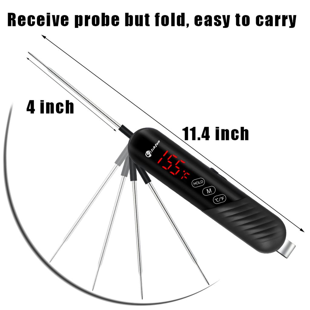 Специально для - Большая скидка Кухонный термометр для мяса Цифровой Термометр для барбекю Пищевой Водный Молочный Градусник Складной Инструменты для приготовления в духовке с магнитом