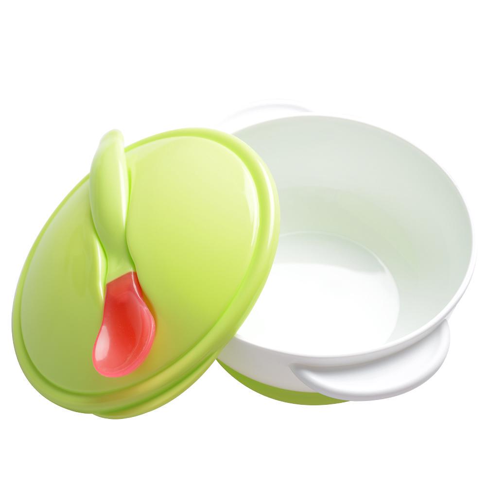 Детская с нескользящей посудой, миска с датчиком температуры, присоска для кормления
