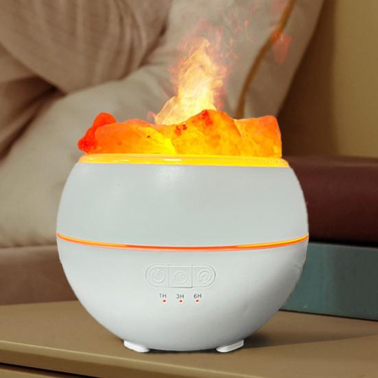 Ultrasonic Cold Mist Air Humidifier with 7 Colors Salt Lamp Fragrance Diffuser Timer Function Air Humidifier Aromatherapy Essential Oil Diffuser