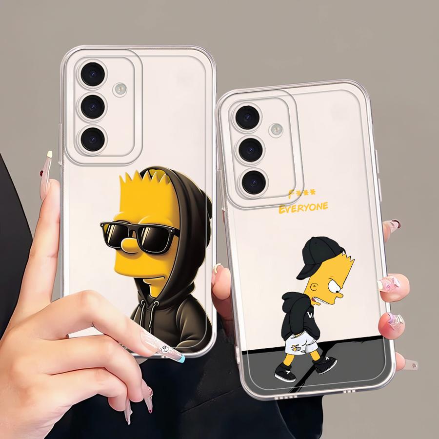 Мультяшный Чехол The S-simpsons для Samsung Galaxy A25 A51 A33 A52 A26 A24 A52 A31 A14 A16 A54 A15 A55 A23 A34 A35 A36