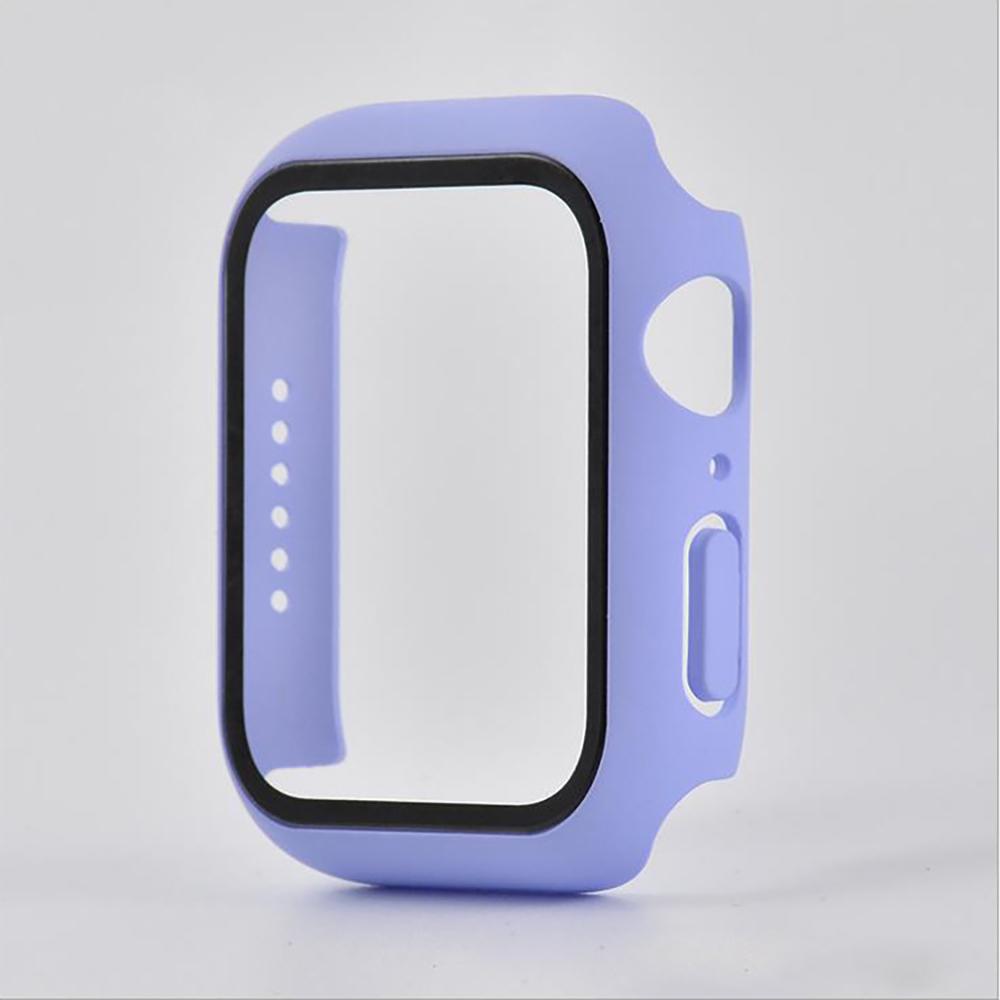 Закаленное стекло+чехол для Apple Watch 9, 8, 41 мм, 45 мм, 42 мм, 38 мм, защитный чехол для ПК iWatch series 7, 6, 5, 4, se, 44 мм, 40 мм