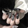 Nail Decoration Artificial Nail Art Tips False Nail Snake Pattern Long Stiletto Fake Nails