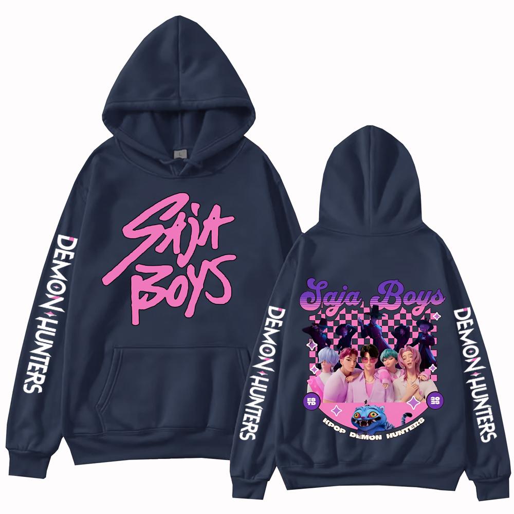 K-pop Охотники на демонов Saja Boys Худи Харадзюку Хип-хоп Пуловер Топы Мужская и женская Толстовка Подарок