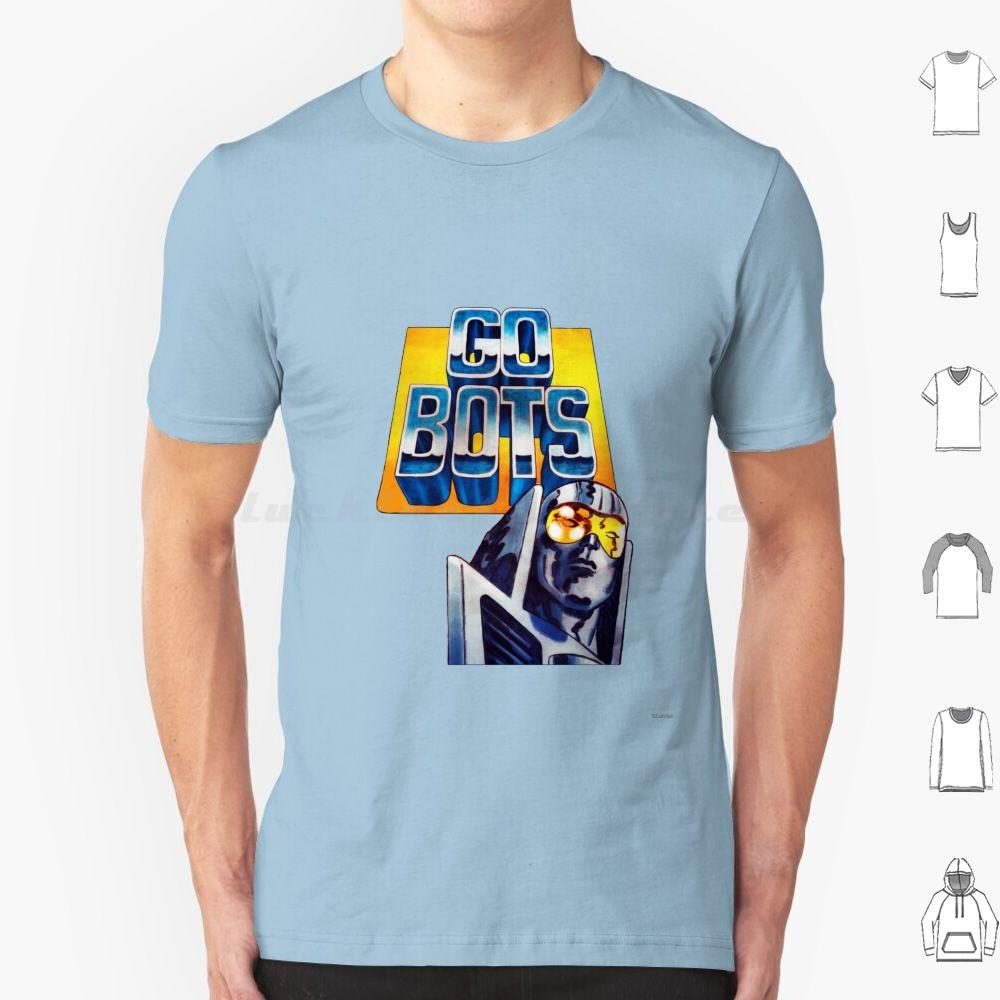Go Bots View Футболка Хлопок Мужская Женская Печать Своими Руками Go Bots View Gobots Роботы Анимация Мультфильм Игрушки Машины Война Автомобили Оружие