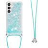 For Samsung Galaxy S24 FE TPU Case Quicksand Design Phone Cover with Lanyard
