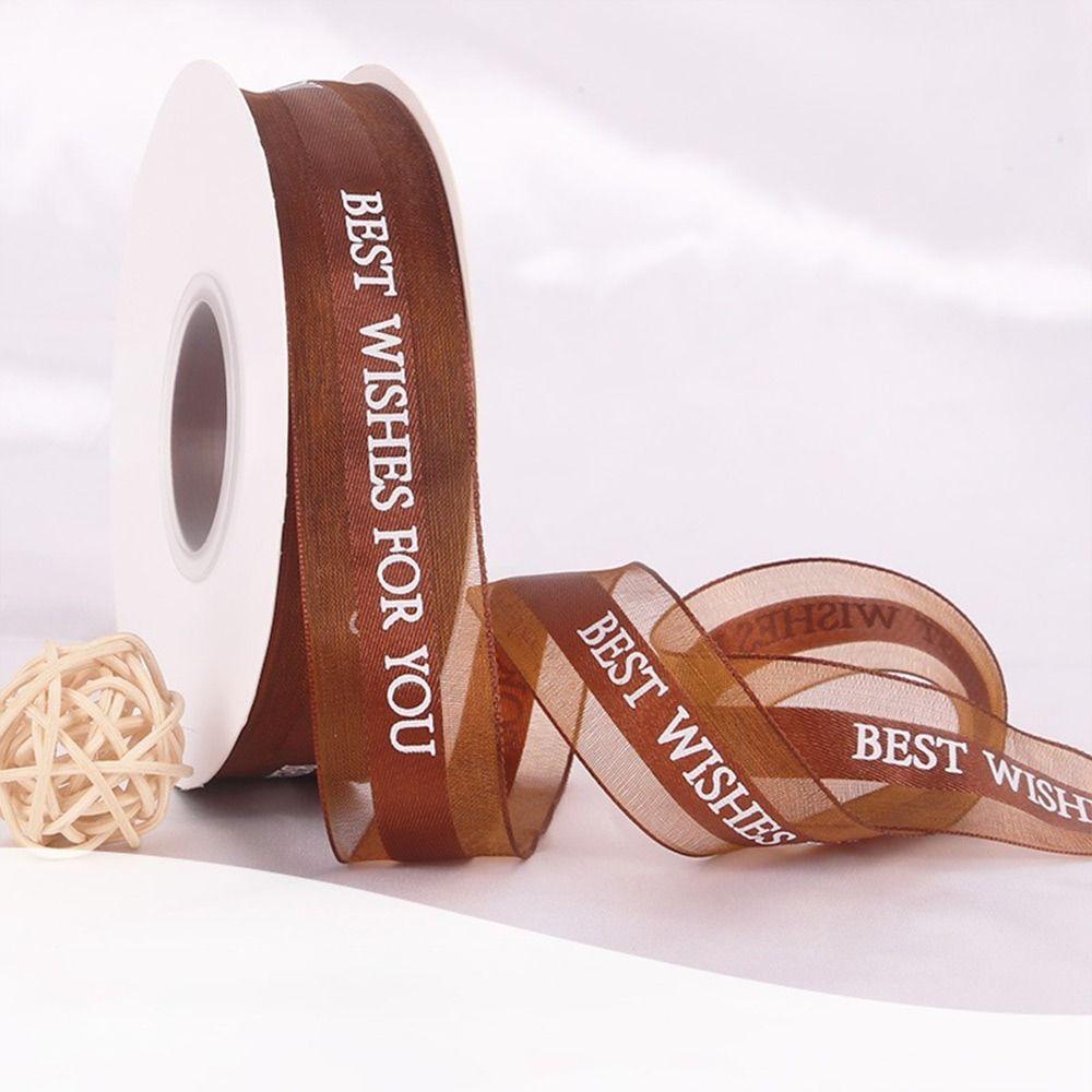 Best Wishes for You Chiffon Ribbons Multicolor Wrapping Decorations New Decorative Webbing