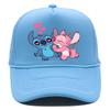 Stitch Net Hat Printed Cartoon Cap Summer Travel Visor Couple Baseball Cap