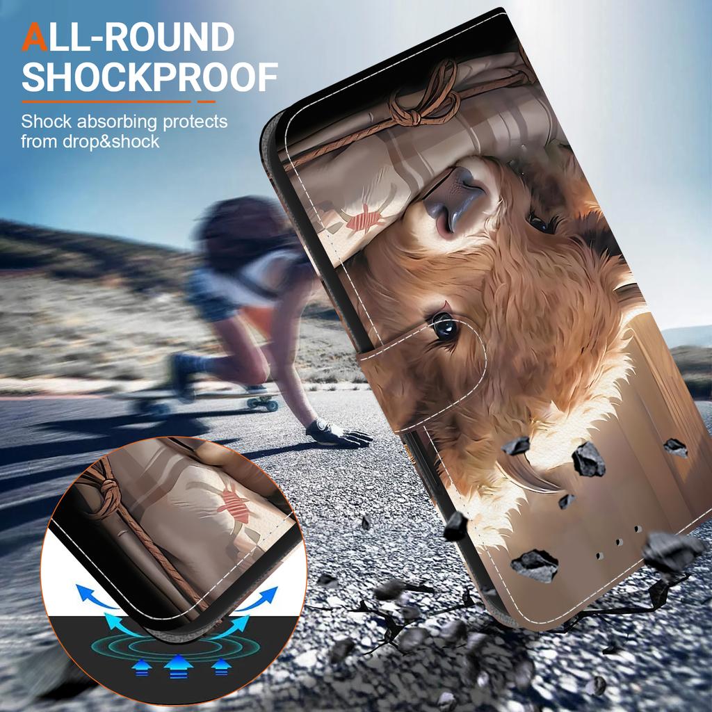 Чехол-книжка из искусственной кожи ручной работы для Samsung Galaxy A13 5G (SM-A136U/A136W/A136B)- Противоскользящий ударопрочный чехол с ремешком на запястье и дизайнами в виде сердец/роз и кошек