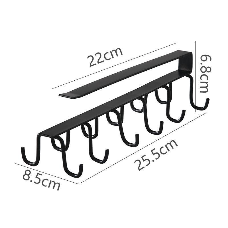 Держатель для кружки Вешалка для кофейной чашки Крючки для полотенец Кухонная подвесная полка-органайзер Двухрядная стойка Кухонные шкафы Организация Вешалка для одежды Крючок для крепления лопаты Рельсы