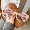 New Fashionable Cat Eye Flat Lens Trendy Anti Blue Light Glasses Personalized Retro Optical Eyeglasses Luxury Brand Eyewear