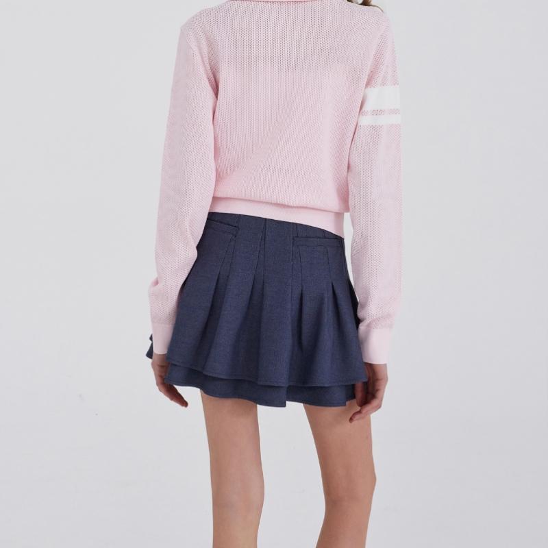Goxo Denim Two Layer Skirt Metal Heart