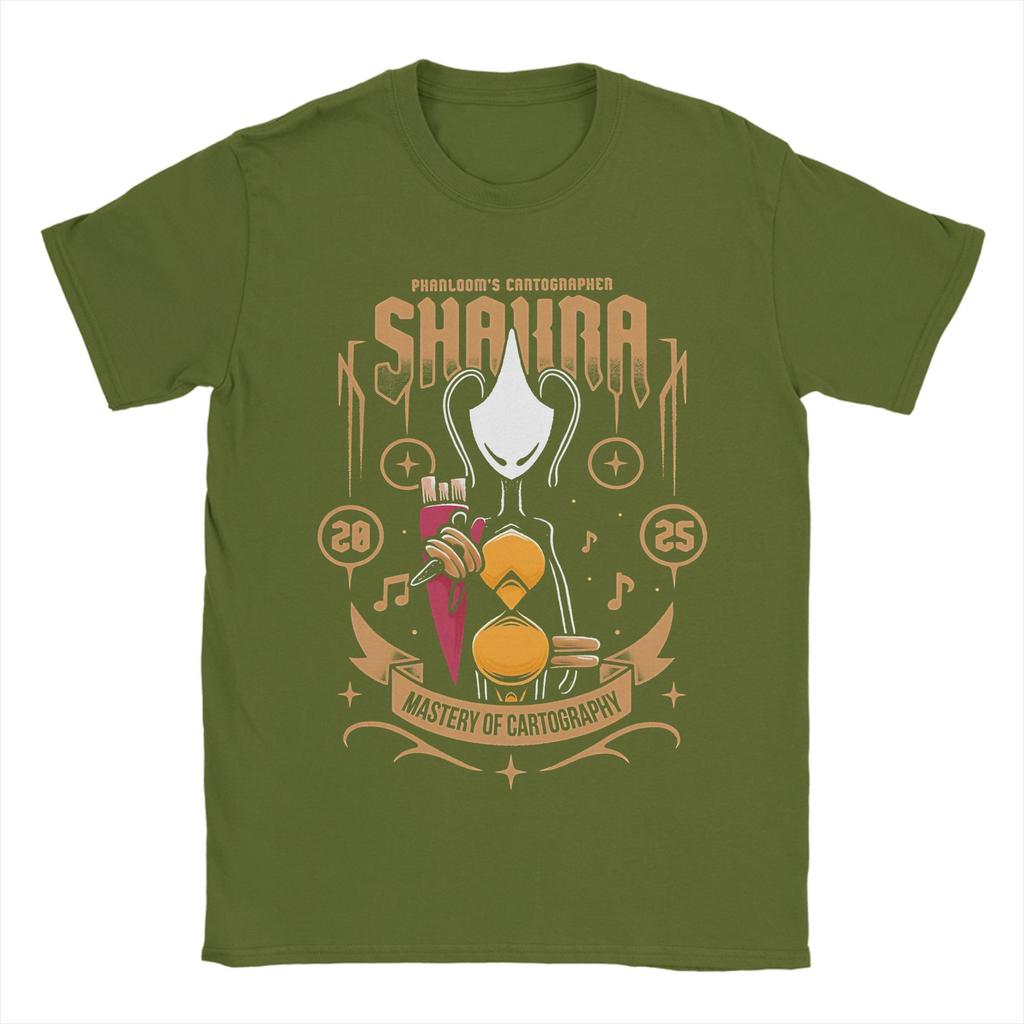 Hollow Knight Silksong Shakra TShirt for Men Vintage Cotton Tee Shirt Crewneck Short Sleeve T Shirt Party Clothing