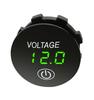 DC 5 В-48 В Мини Круглый Водонепроницаемый Моторная Лодка Мотоцикл Светодиодная Панель Сенсорный Переключатель Цифровой Вольтметр Тестер Монитор Дисплей Вольтметр