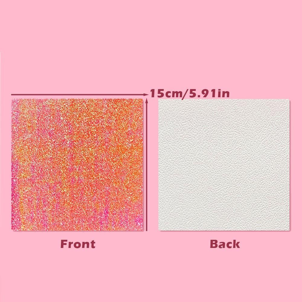 50 шт. Простая Лазерная Жемчужная Бумага Оригами Квадратная Блестящая Сверкающая Счастливая Птица Оригами Сверкающая Блестящая Бумага