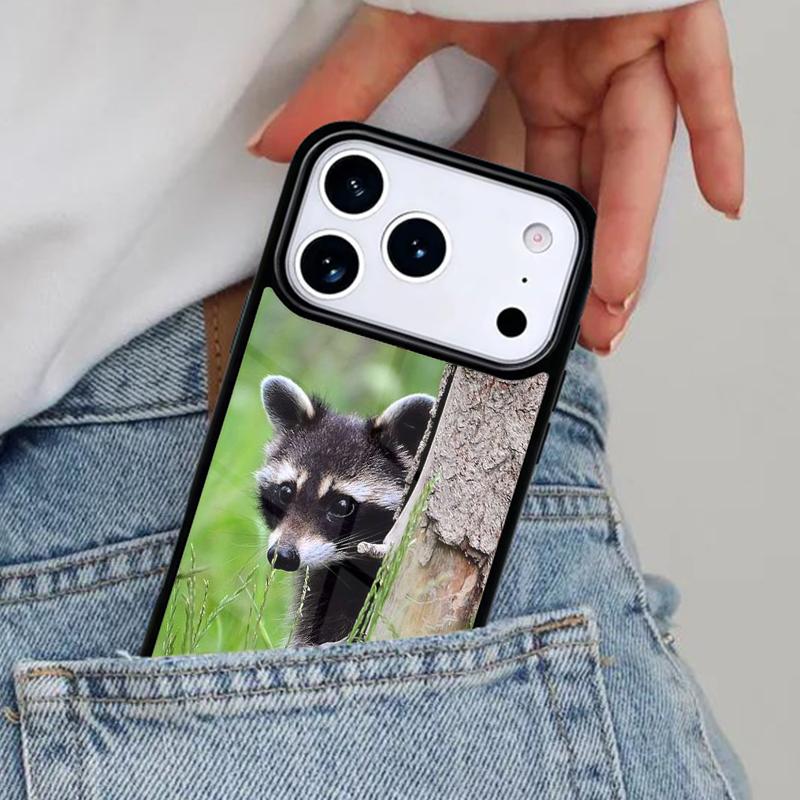 Kawaii Baby Raccoons Racoons Phone Case for iPhone 16e 15 14 13 12 17 Pro Max Plus Air 17pro Cover Coque
