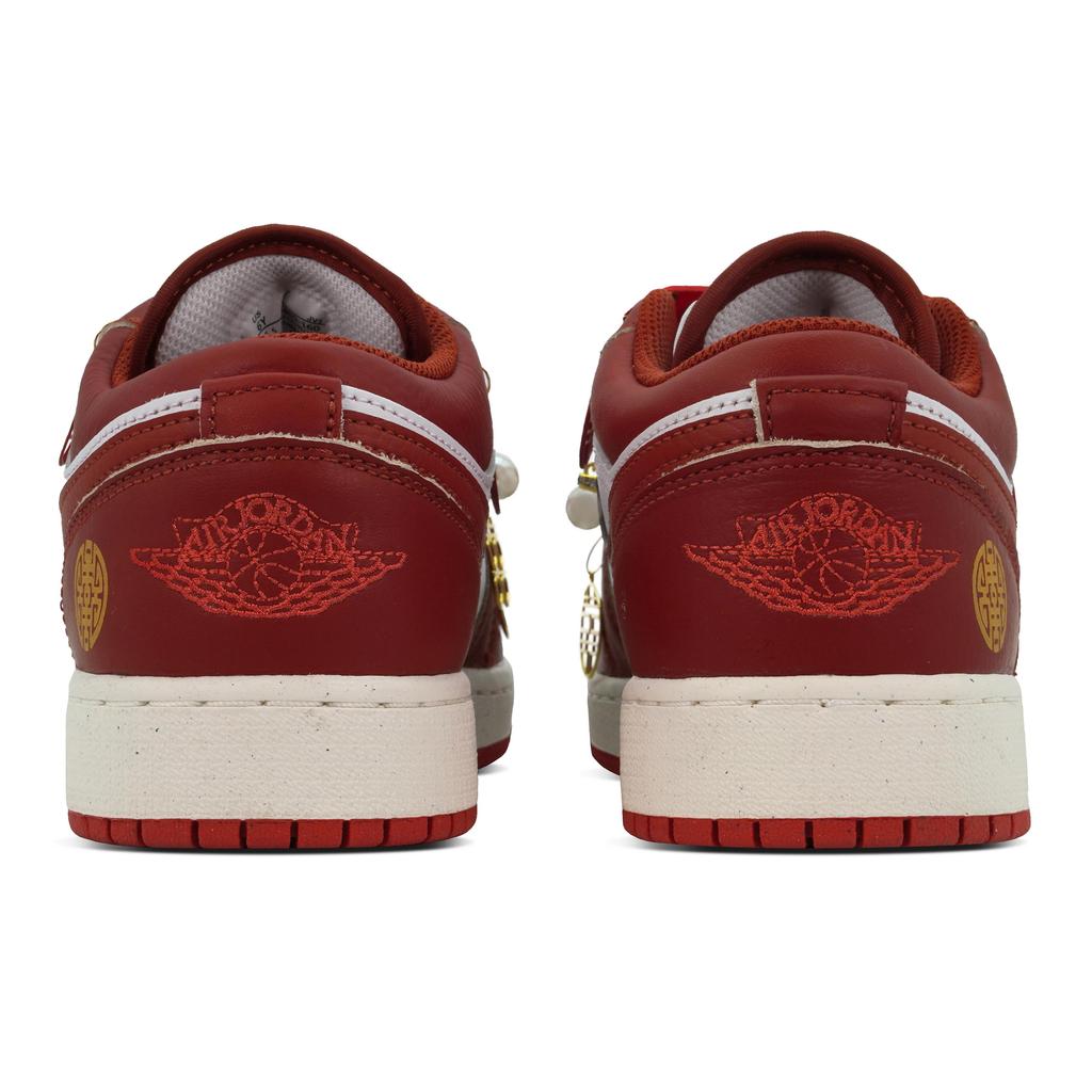 Jordan Air Jordan 1 Винтажные Баскетбольные Кроссовки Женские Низкие Белый/Золотой/Красный FJ3465-160(Team84-S-BOX)
