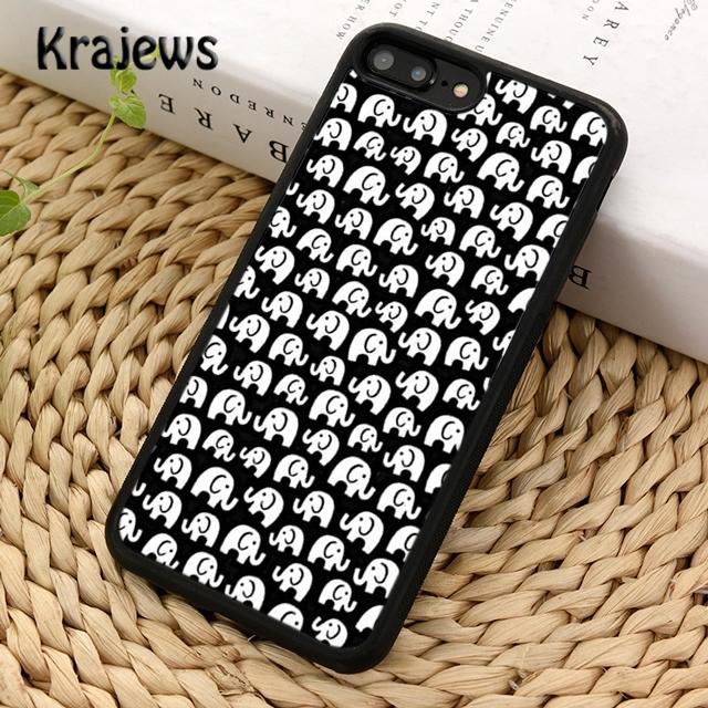 Krajews Анимация Животное Слон Мягкий Чехол-Накладка Для Телефона Для iPhone 16 15 SE2020 14 6 7 8 plus 11 12 13 pro max coque Fundas