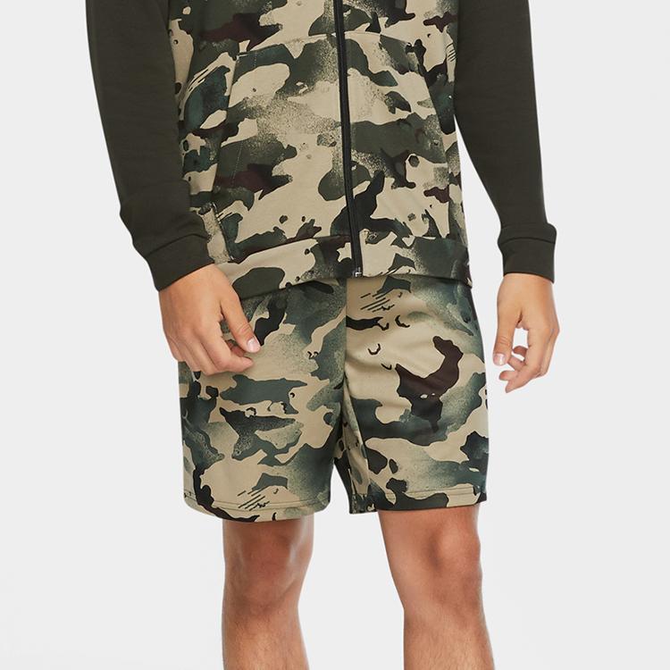 Nike Камуфляжные тренировочные шорты Dri-FIT Мужские штаны Sequoia-Green CU4039-355