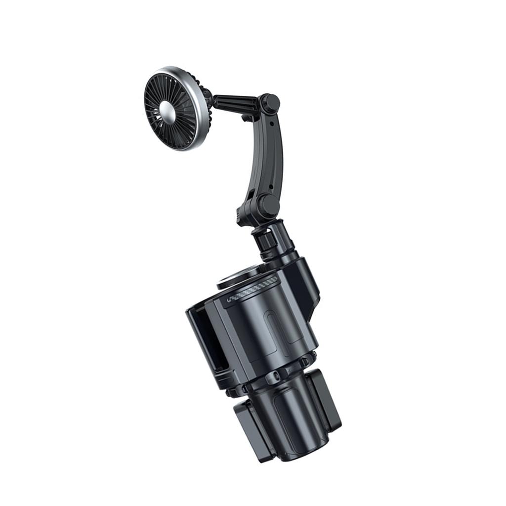 Многофункциональный автомобильный подстаканник, автомобильный вентилятор с атмосферным освещением, 3 скорости регулировки ветра, Plug and Play