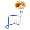 2 в 1 детский портативный футбольный баскетбольный набор футбольные ворота обруч щит спортивная игрушка для детей