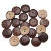10-100pcs/lot Natural Coconut Shell Buttons 2-Holes Round Wooden Button For Handmade Home Decoration DIY Garment Sewing Material