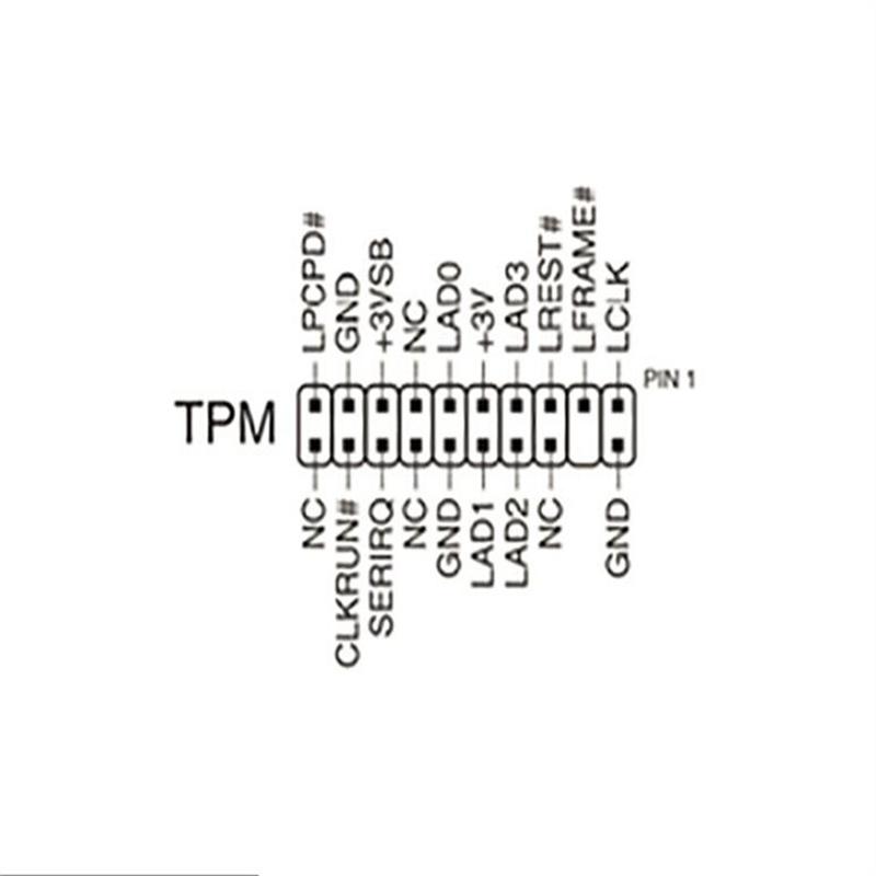 Для Supermicro AOM-TPM-9655V Модуль безопасности TPM 1.2 20-контактный LPC AOMTPM9655HS