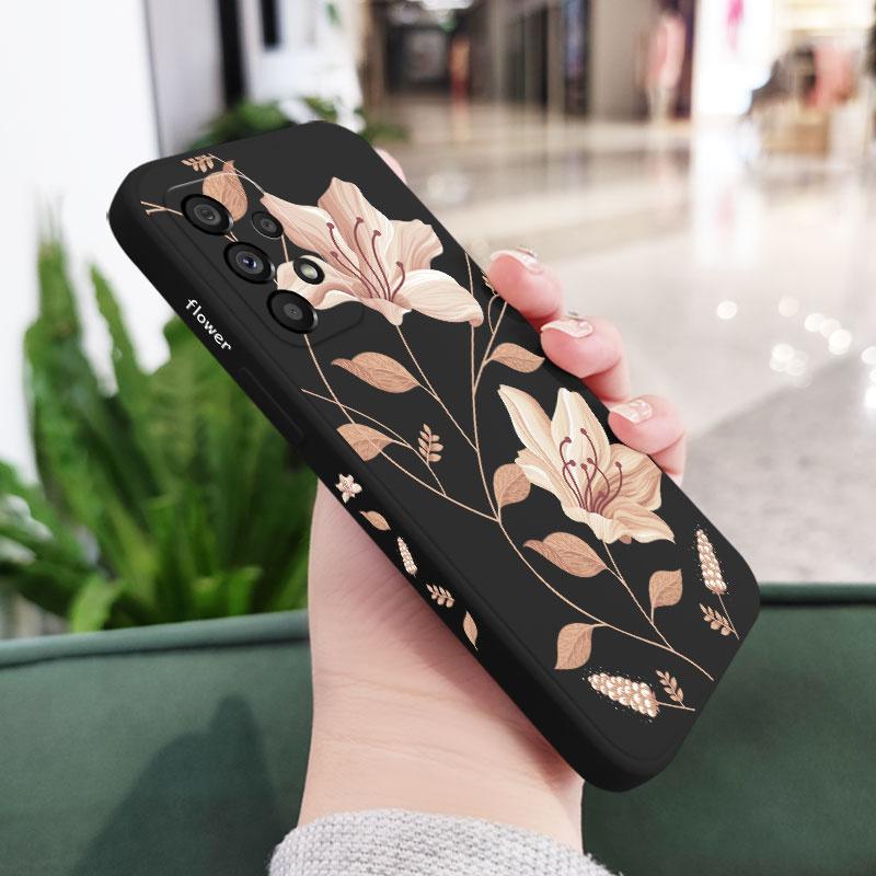 Нежные Цветы Чехол для Телефона Для Samsung A54 A34 A24 A73 A53 A33 A23 A56 A36 A26 A17 A16 A13 A07 A06 A72 A52 A32 A15 A35 A55 5G