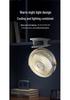 USB Rechargeable Clip-On Fan with Night Light for Dorm, Bed, and Desk