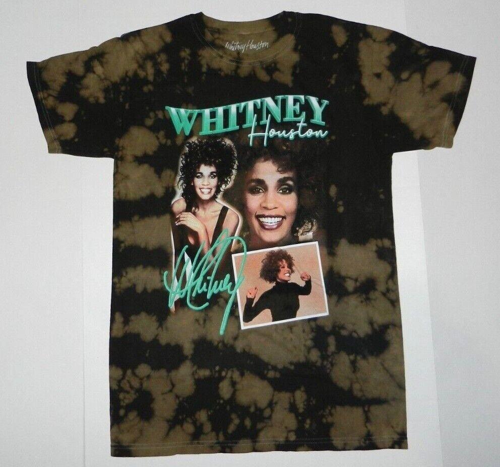 Whitney Houston Bleach Short Sleeve Tee Shirt New