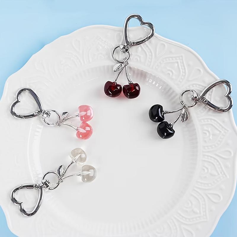 1 шт. Элегантный держатель для ключей в форме сердца и звезды, модный брелок, подарок для нее, Фрукт 7,5x2,6 см