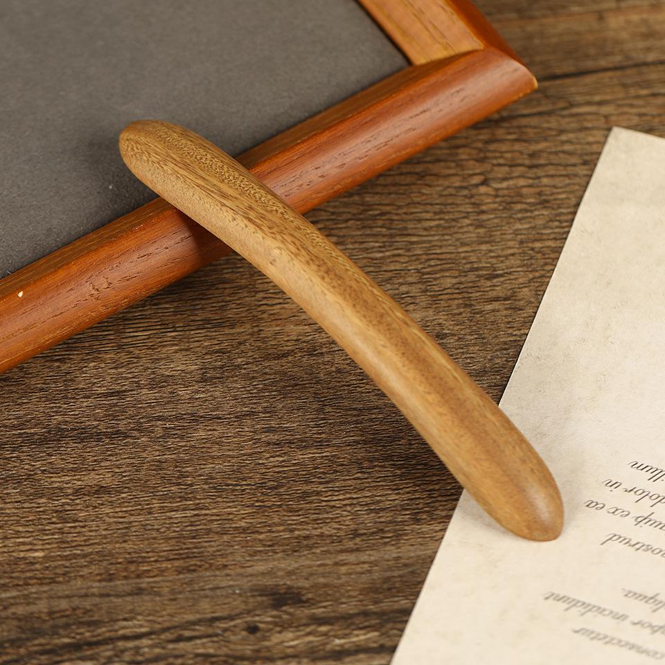 Классическая эбеновая двусторонняя заколка для волос: Элегантный ретро-стиль с обратной пуговицей для ципао и шарообразными украшениями