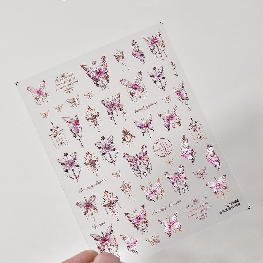 1pcs 5D Bronzing Star Moon Nail Art Stickers Luxury Gold Silver Adhesive Slider Press on Nail Decoration Decals Accessories DIY