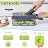 Vegetable Chopper Manual Food Processor, Veggie Chopper Cutter for Salad Garlic Nut Onion