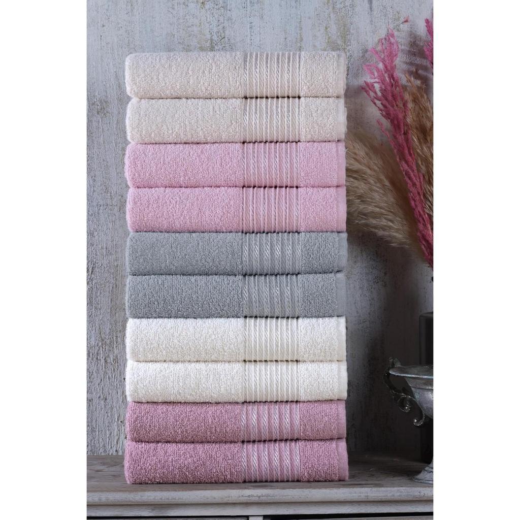 Set of 10, 50x90 Cm Hand & Face Towels