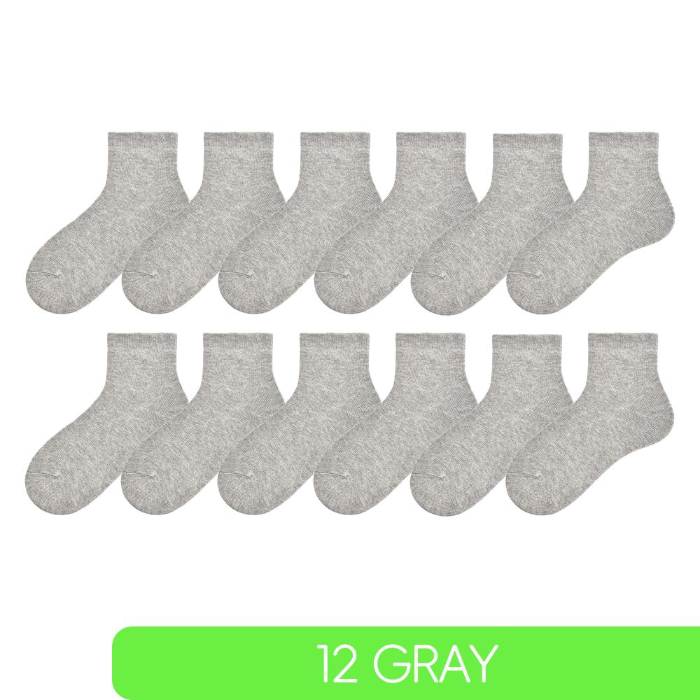 Детские Носки Хлопковые Выше Щиколотки Спортивные Мягкие Потоотводящие Однотонные Чулочной Вязки Спортивные Весна Осень Зима Белые Серые Черные