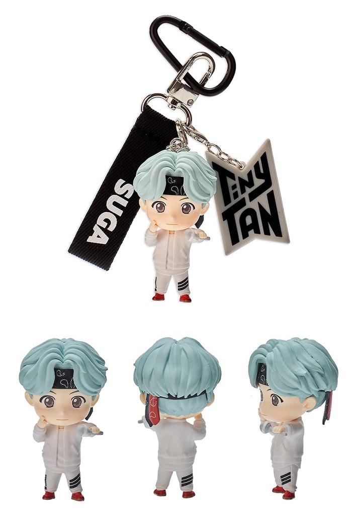 6708 BTS Tinytan Figure Keychain Keyring K-Pop Goods Bag Accessory Official Authentic Figurine, Suga, Large