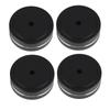 4CPS 40*15mm Amplifier Feet Shock Absorber Durable Aluminium Alloy Amplifier Pads Feet Black